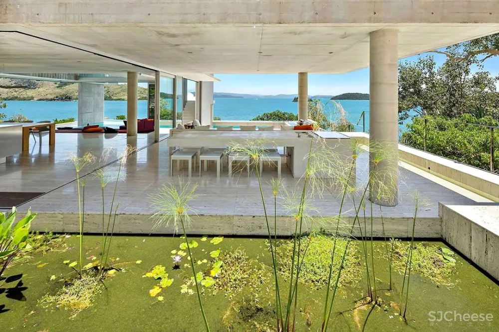 超酷的混凝土海景奢华别墅,深邃于空,容纳万境