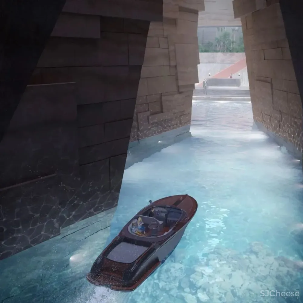 Caprini&Pellerin•海岛酒店将建筑几何完美融入自然环境!