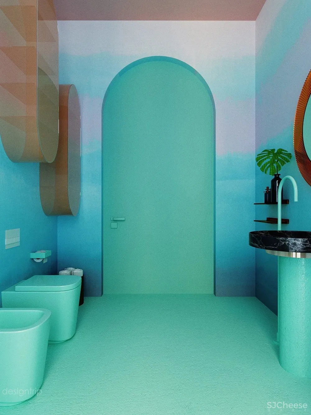 小户型·55㎡ 墨西哥自然色系公寓