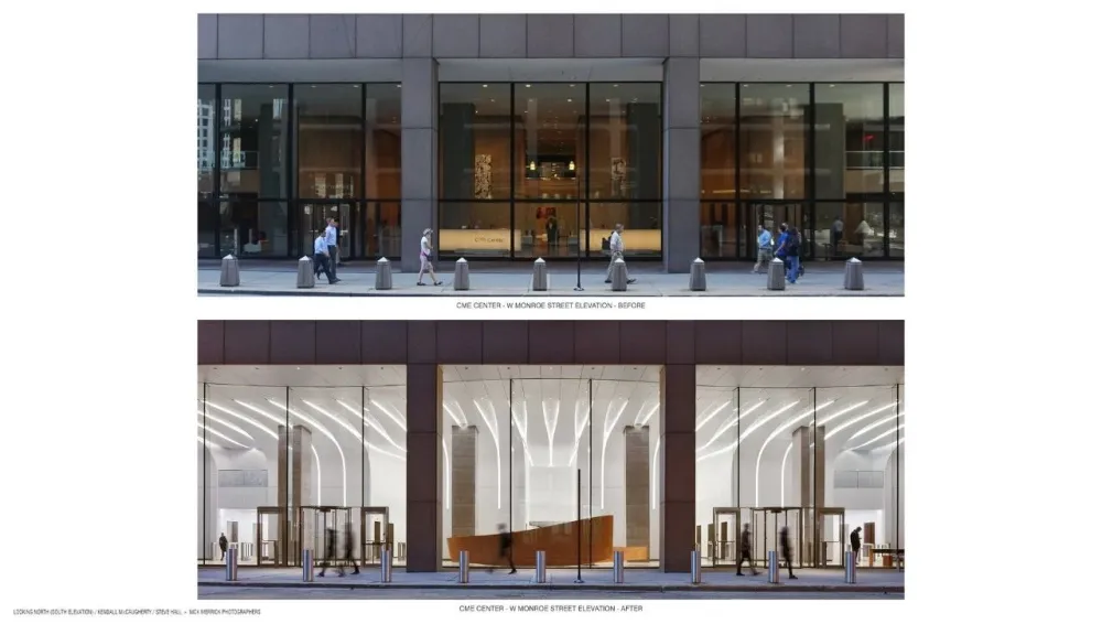 弧形玻璃幕墙+从墙到顶的天花,这个大堂改造太惊艳!