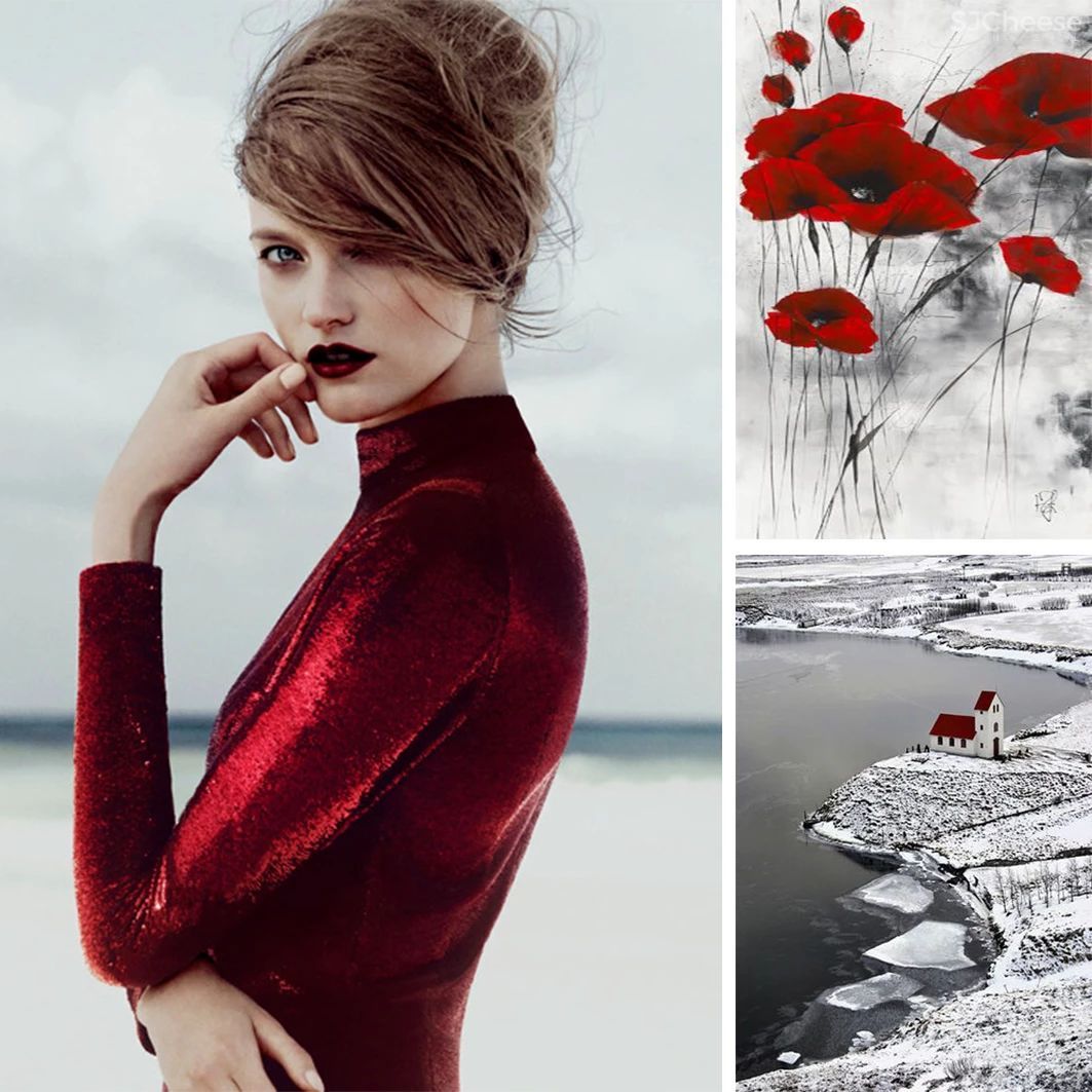 高级灰 红色，当代东方优雅美学的完美演绎