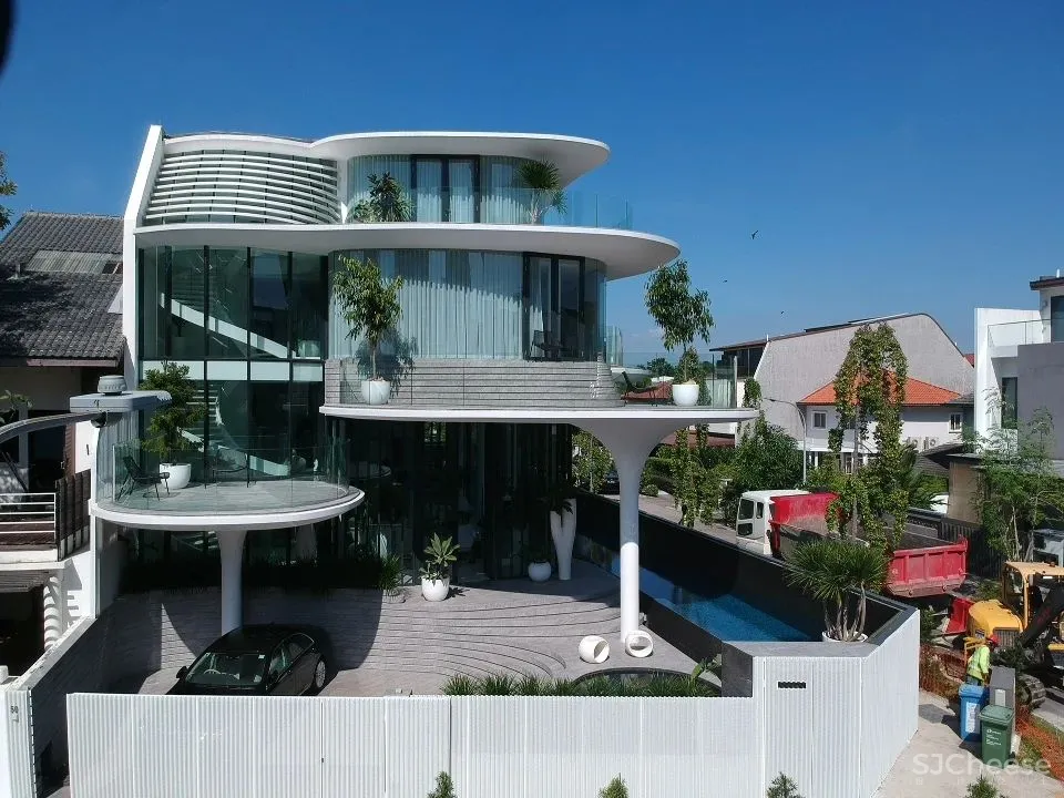 别墅还可以这样设计，从内到外的阶梯式曲线太美！