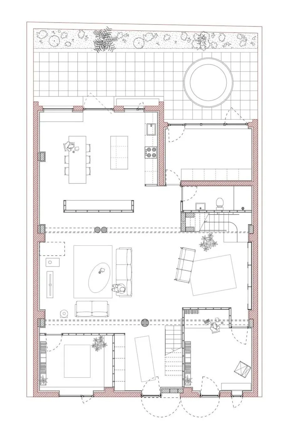 仓库改造成工业风的家,巧开天窗让空间更通透