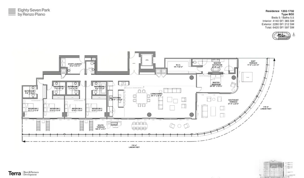 迈阿密最贵豪宅，顶层公寓6.8亿美元｜伦佐·皮亚诺新作