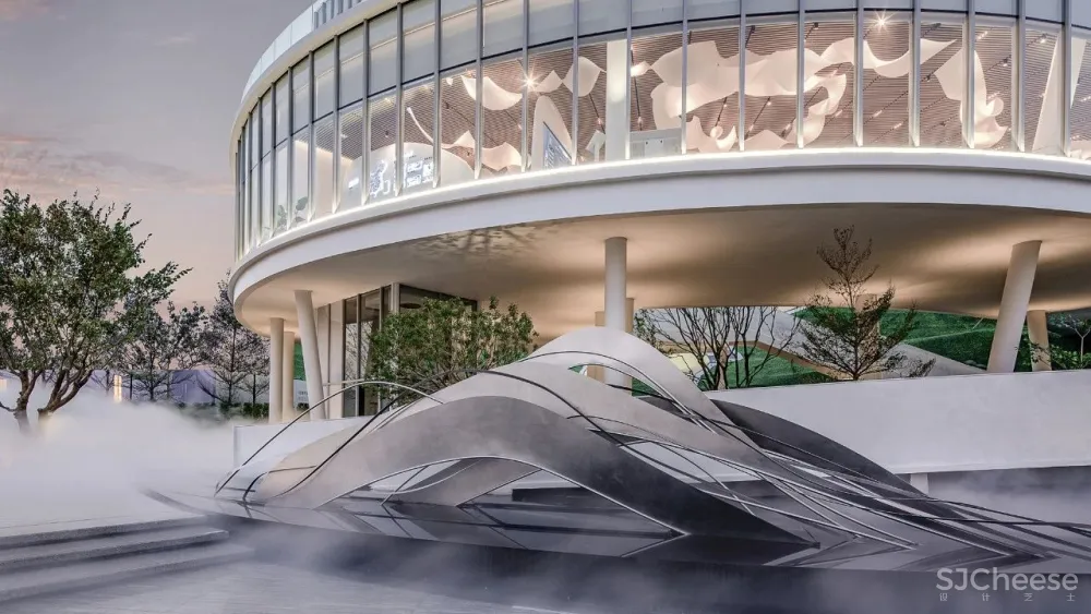 AOD设计新作丨邕江的漂浮售楼处