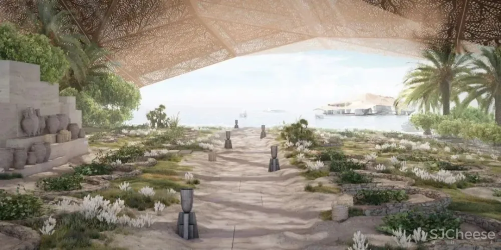 Caprini&Pellerin•海岛酒店将建筑几何完美融入自然环境!