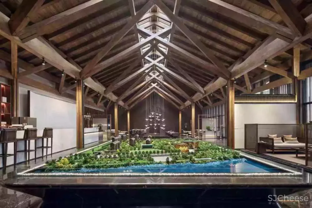 柏年印象设计 西安里城柳岸十里售楼中心 内敛的东方美学