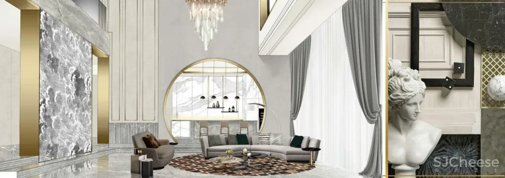 现代精巧简奢别墅，舒适自然，时尚别致 力设计