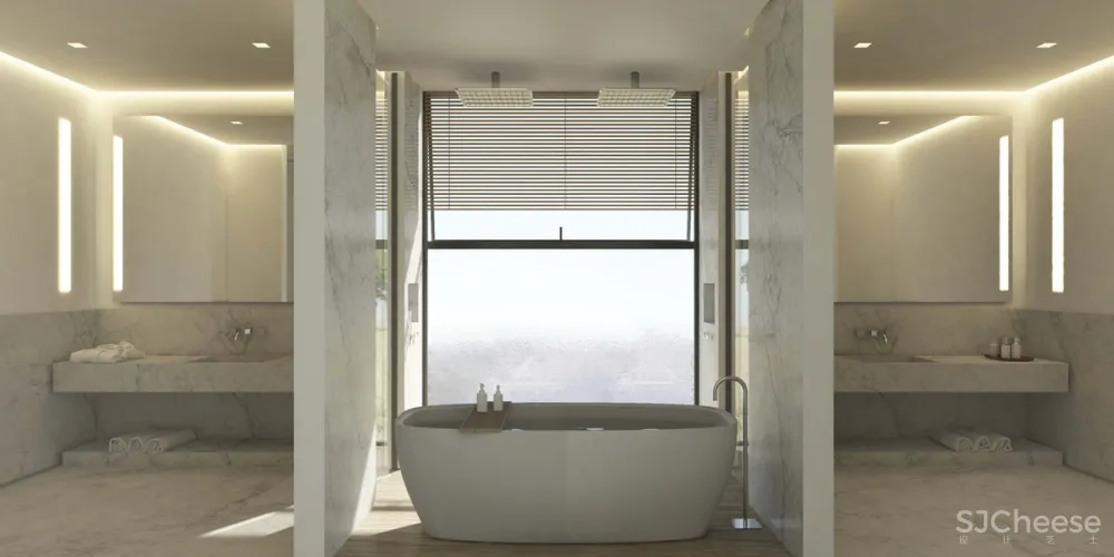 550㎡ 大平层,自然简约的画风比别墅更高级