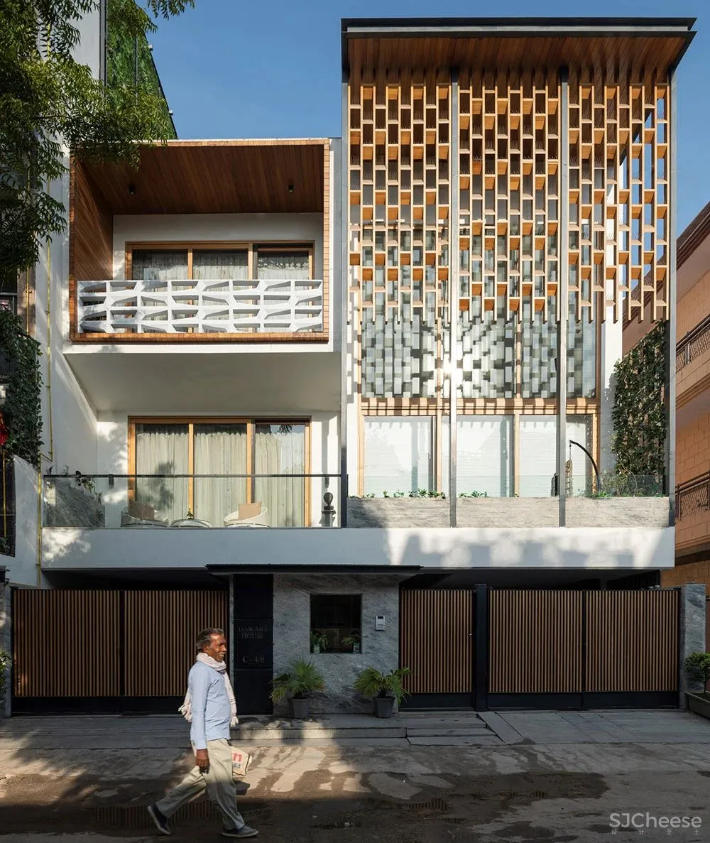 来自印度的日式风味丨印度屏风住宅