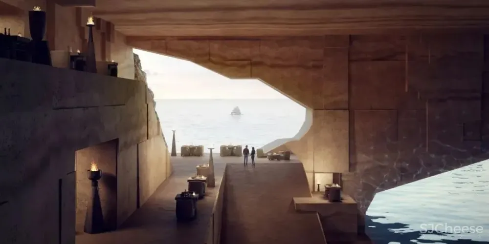 Caprini&Pellerin•海岛酒店将建筑几何完美融入自然环境!