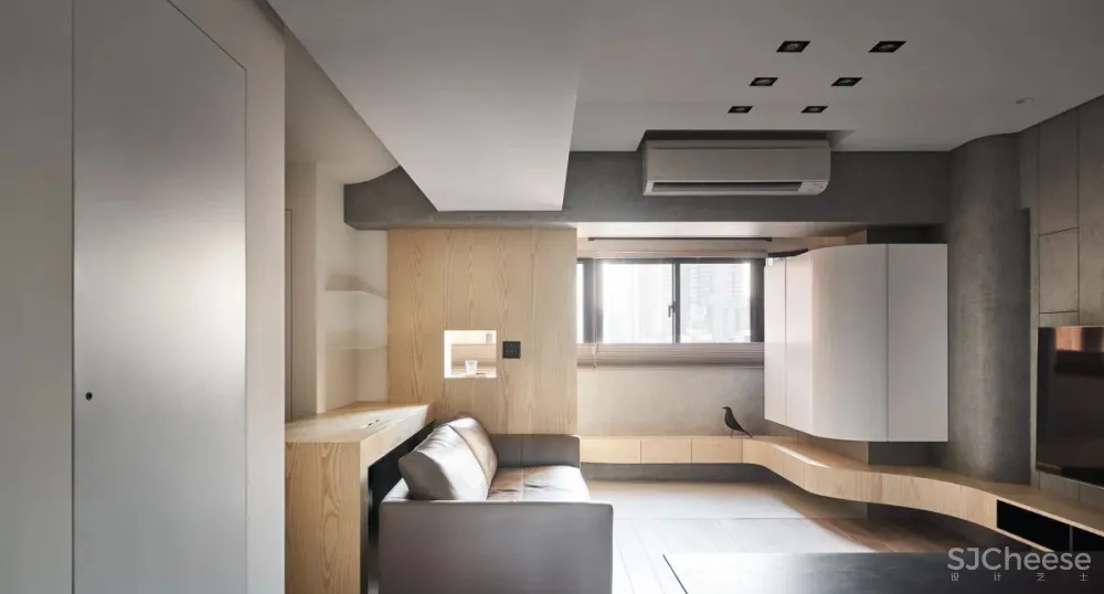 66㎡ 两居室,灯带这样用让家更有型