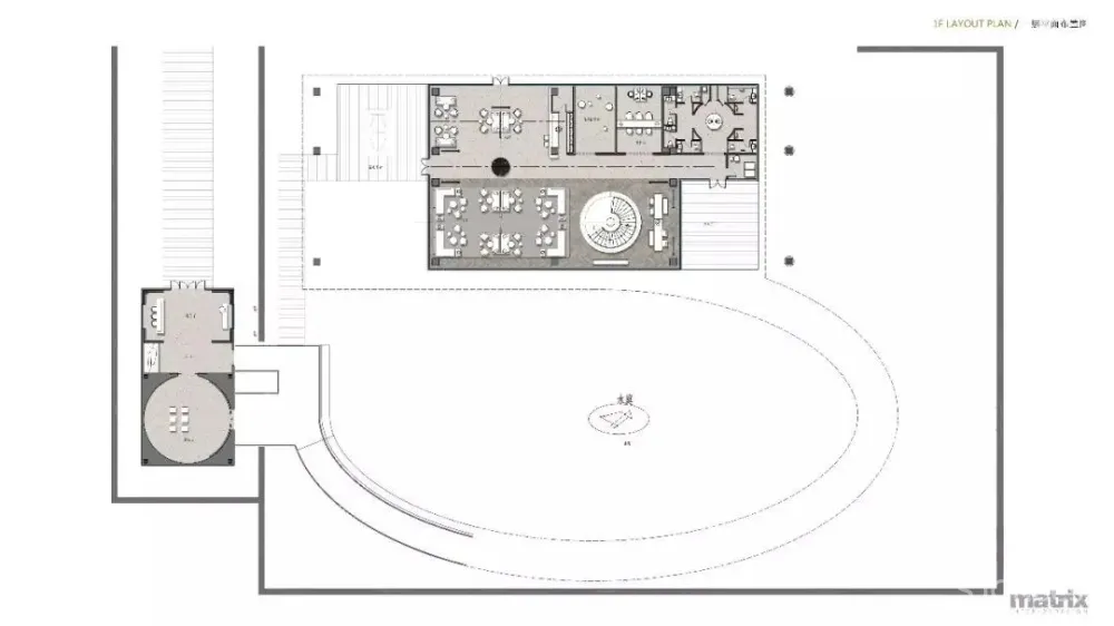 矩阵纵横作品 西安正荣紫阙台售楼处设计 古典与现代间优雅穿行
