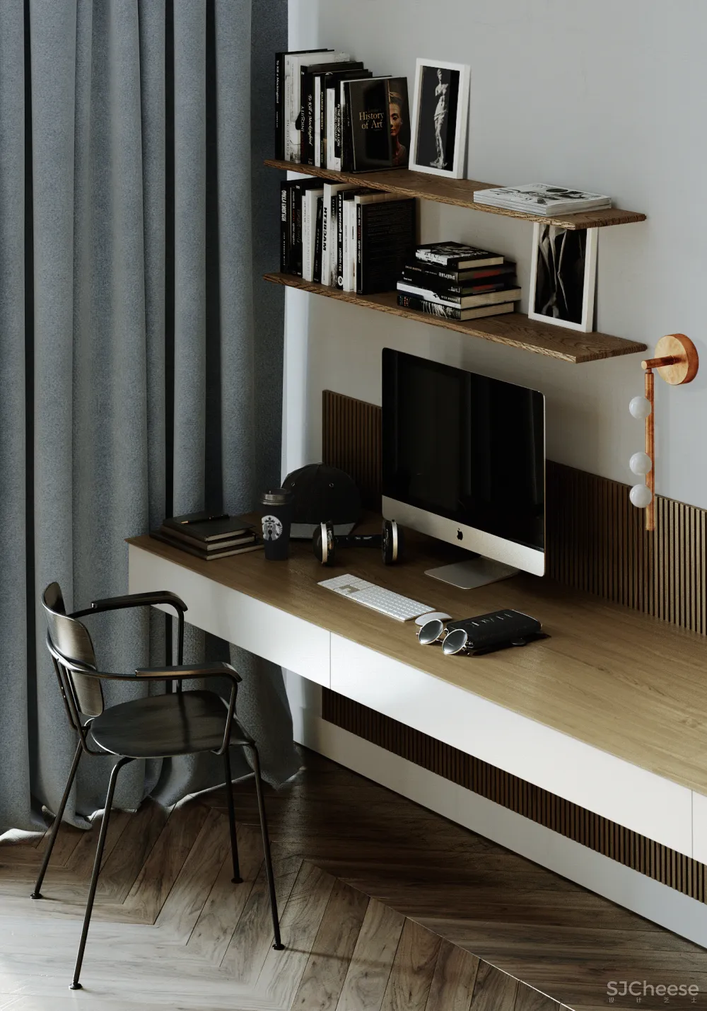 125㎡巴黎住宅，复古又简约的质感！