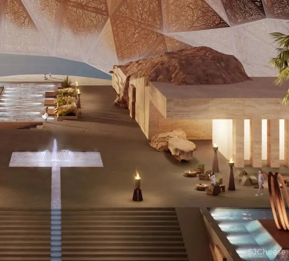 Caprini&Pellerin•海岛酒店将建筑几何完美融入自然环境!