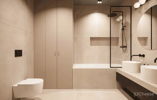 简约复式公寓,石材墙面竟如此有质感