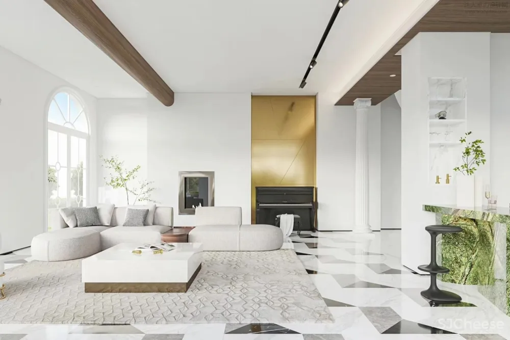 赫设计丨洗尽铅华的极简空间,历久弥新的浓情蜜意