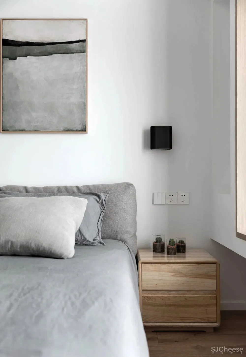 130㎡北欧简约,女主人爱生活,男主爱游戏,客厅书房设计一体