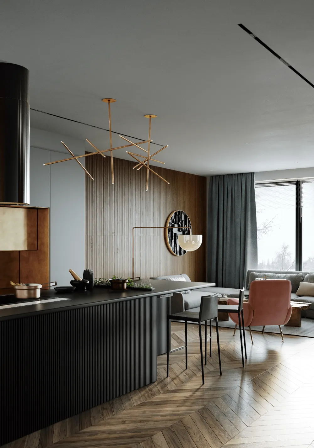 125㎡巴黎住宅，复古又简约的质感！