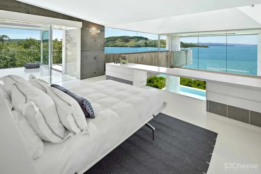 超酷的混凝土海景奢华别墅,深邃于空,容纳万境