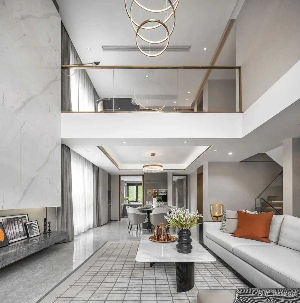 安想设计:156m² 现代雅致别墅,简约细腻