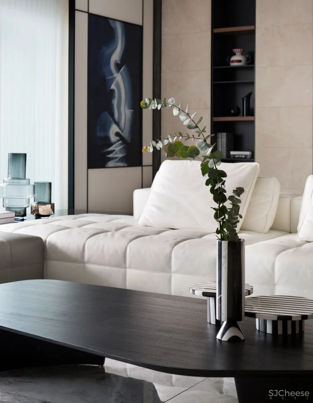 380㎡现代轻奢大宅,用线条勾勒空间的精髓!