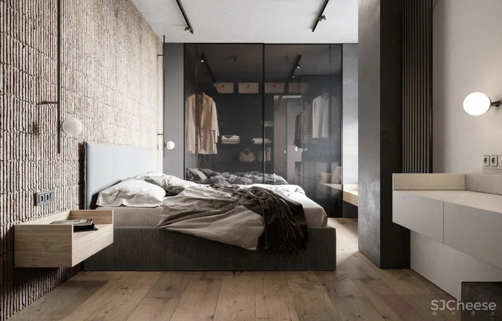 简约复式公寓,石材墙面竟如此有质感