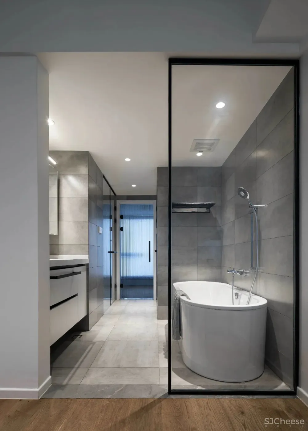 130㎡北欧简约,女主人爱生活,男主爱游戏,客厅书房设计一体