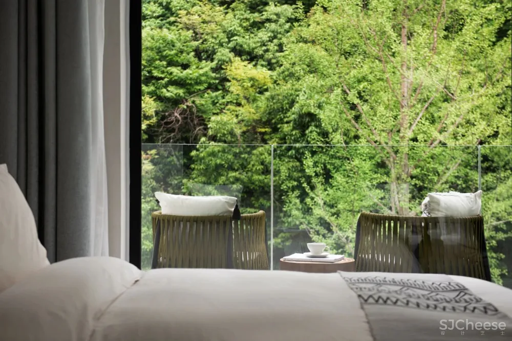 杉树林里的极美民宿