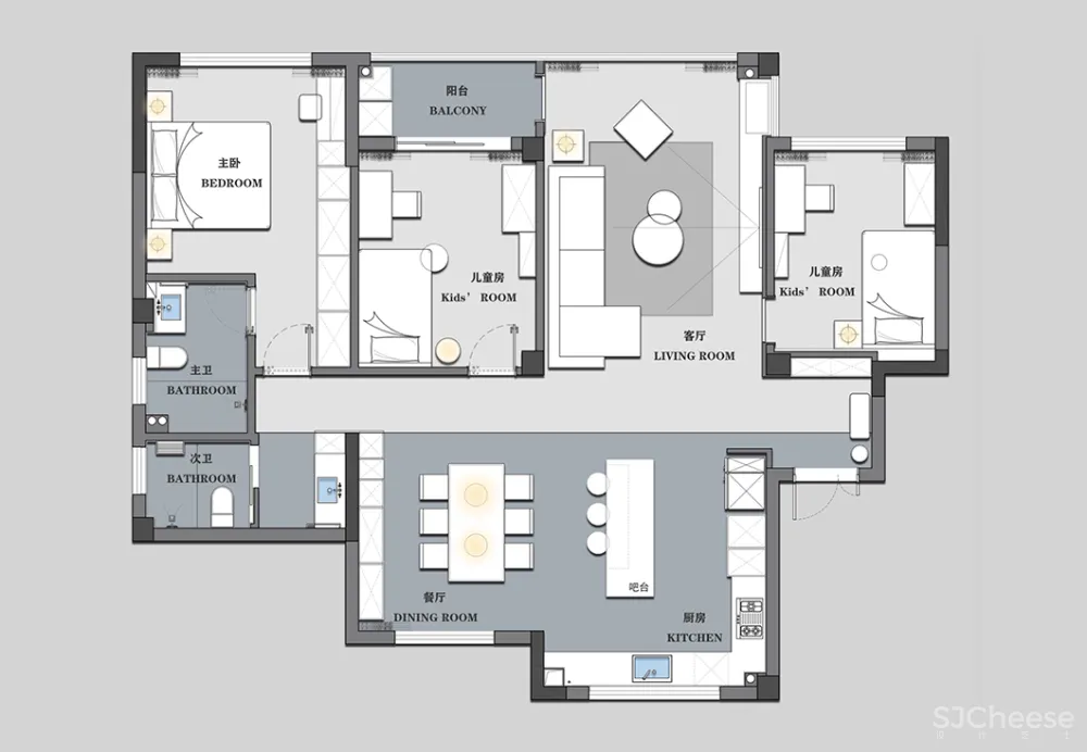 极简 黑白灰,最纯粹的设计格调!