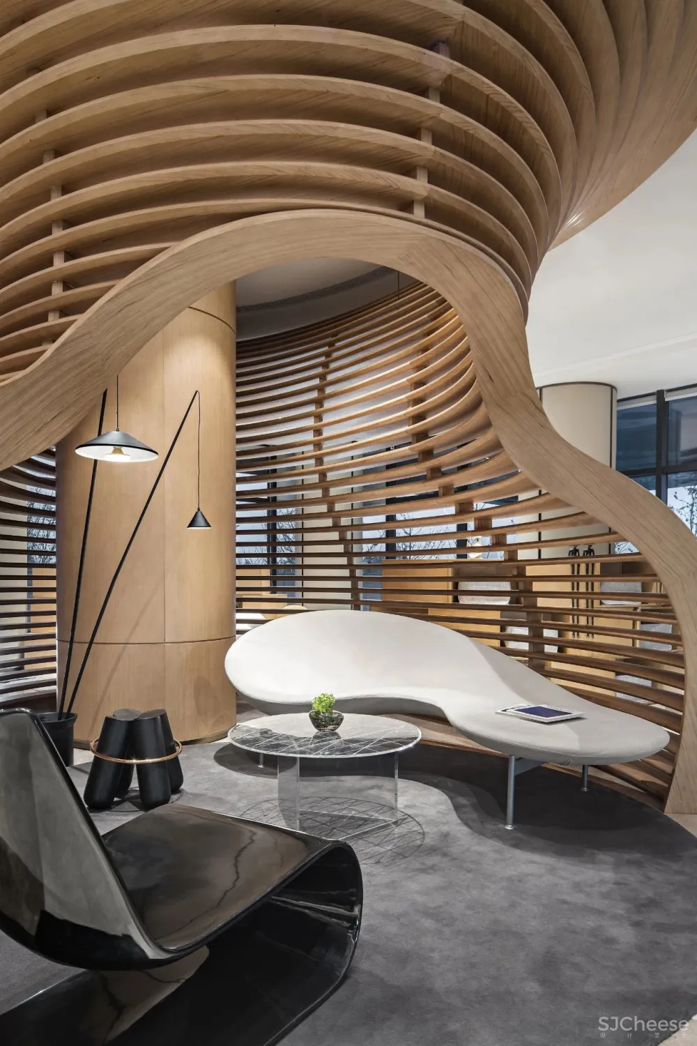 牧笛设计力作丨原木、灰砖,追求美感与质朴的平衡