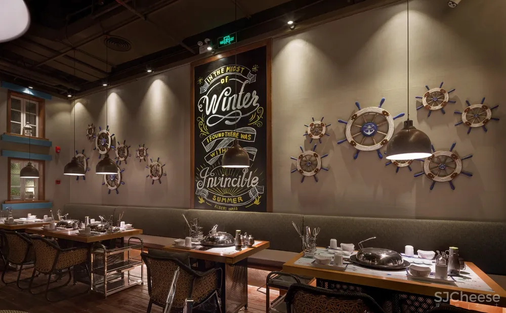 鲜到不得了的海鲜餐厅设计“近海蒸鲜”从海里飞来深圳