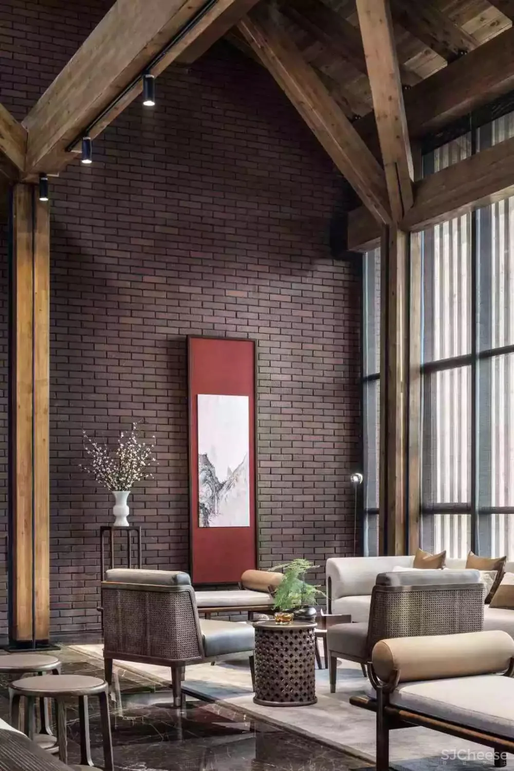 柏年印象设计 西安里城柳岸十里售楼中心 内敛的东方美学