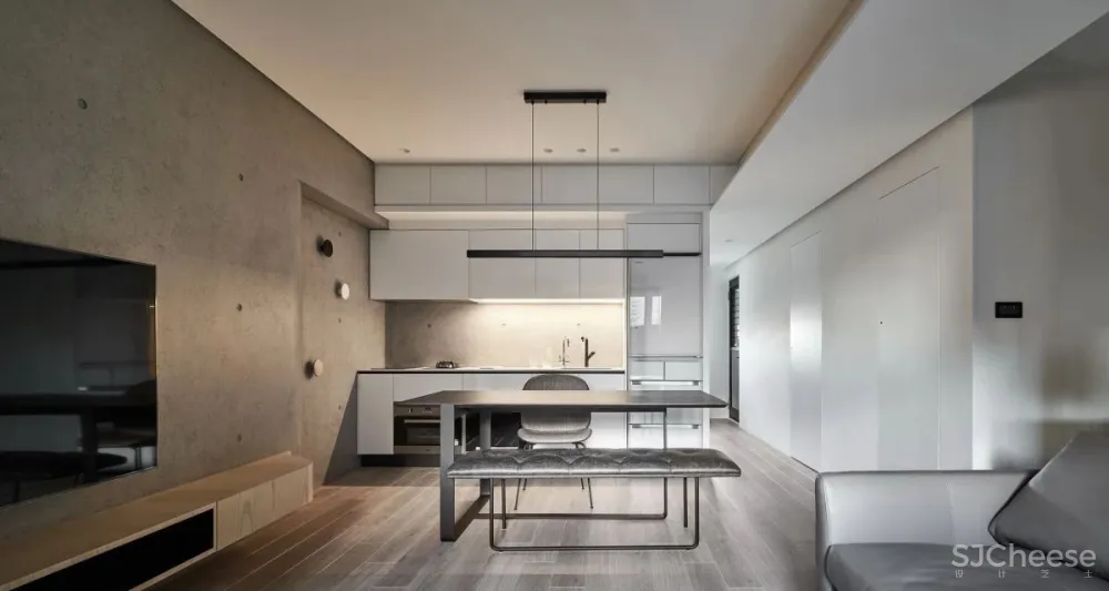 66㎡ 两居室,灯带这样用让家更有型