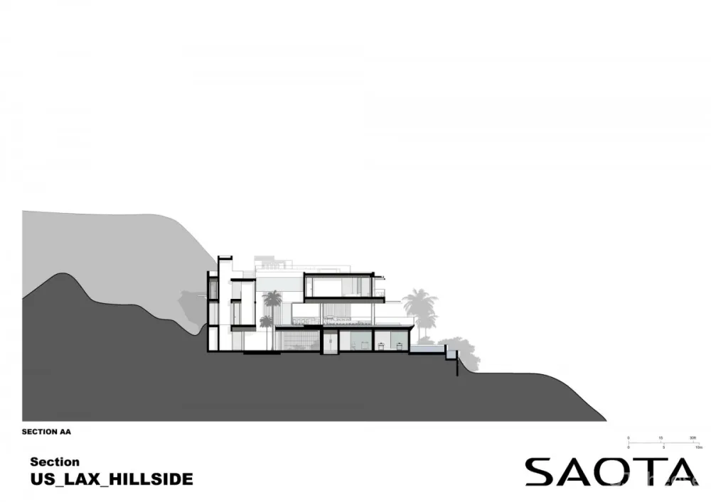 SAOTA | Hillside House , 洛杉矶天际线下的绿洲
