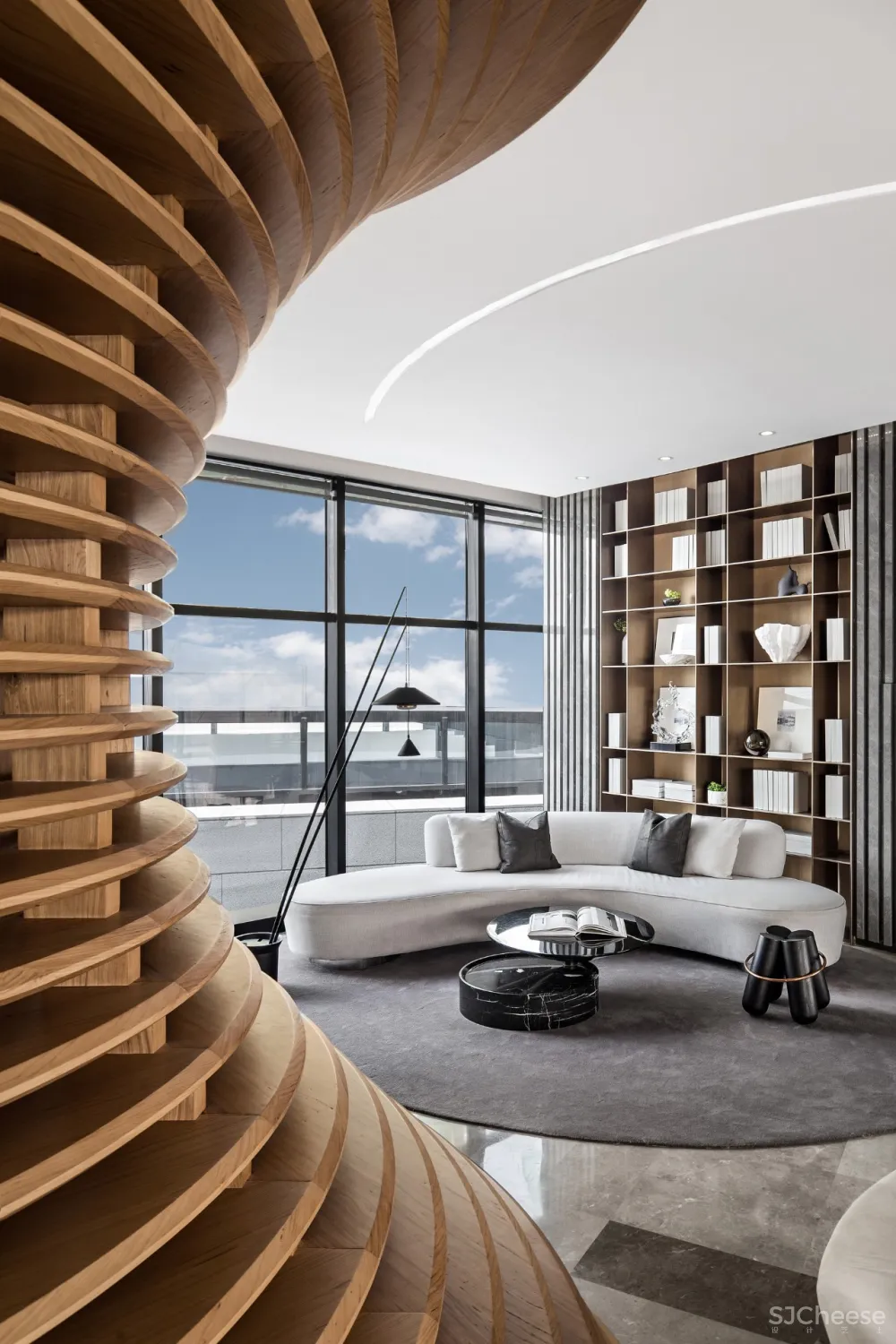 牧笛设计力作丨原木、灰砖,追求美感与质朴的平衡