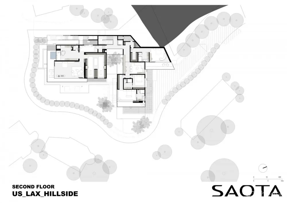 SAOTA | Hillside House , 洛杉矶天际线下的绿洲