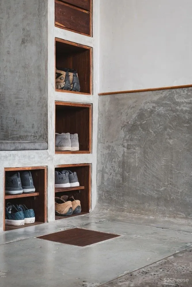 67㎡ 一室户,用水泥与木头就能缔造出时尚住宅