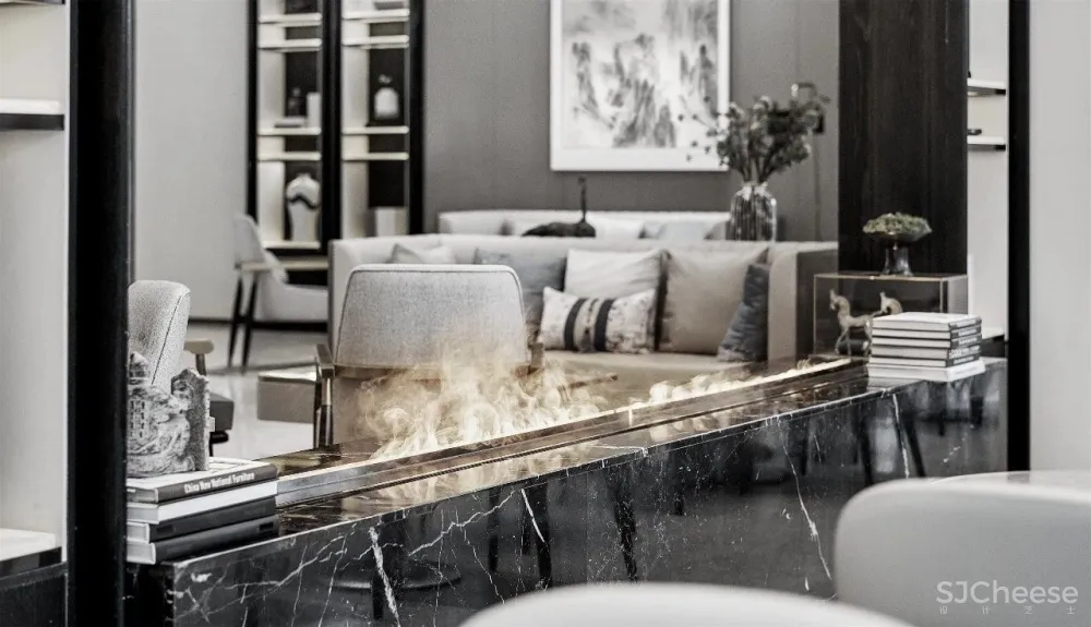 极致白意境,泼墨水云间