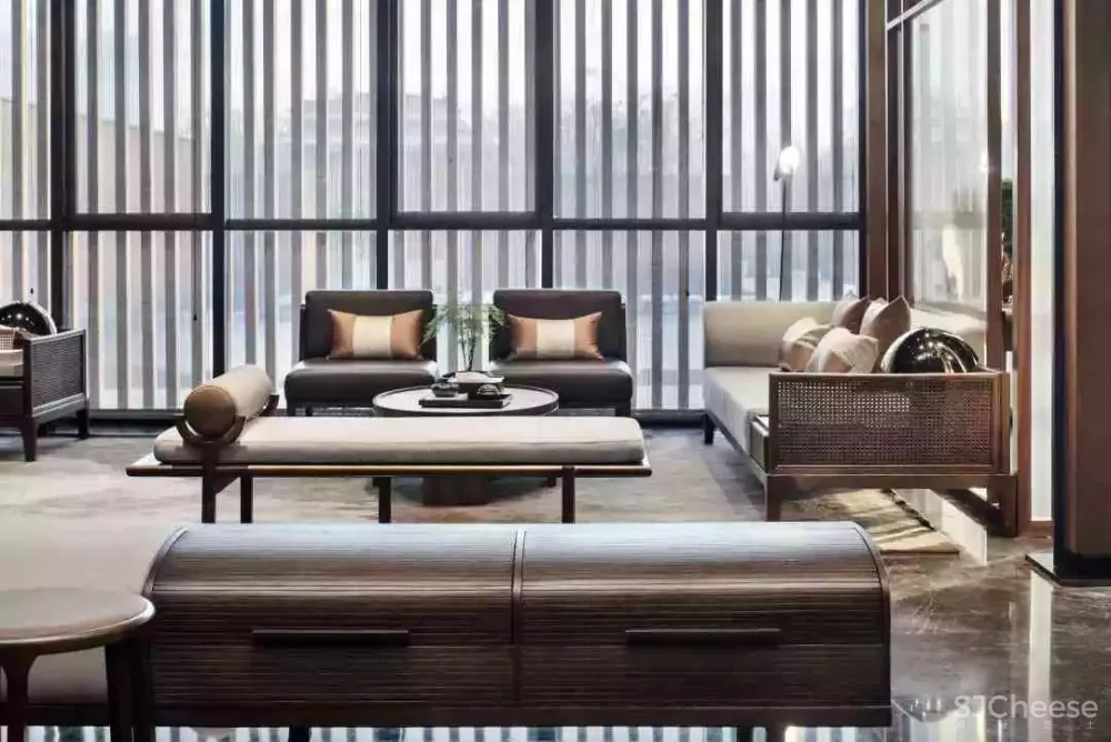 柏年印象设计 西安里城柳岸十里售楼中心 内敛的东方美学