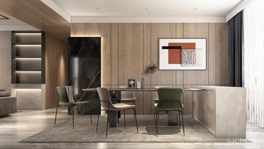 灰木色系住宅，干净优雅丨 崇德公馆样板间设计