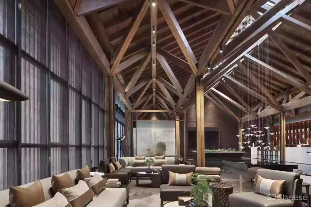 柏年印象设计 西安里城柳岸十里售楼中心 内敛的东方美学