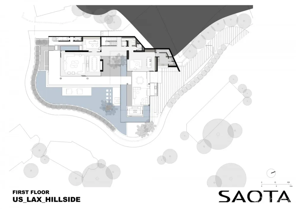 SAOTA | Hillside House , 洛杉矶天际线下的绿洲