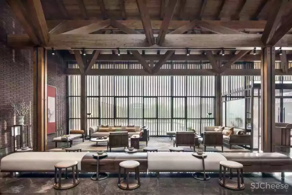 柏年印象设计 西安里城柳岸十里售楼中心 内敛的东方美学