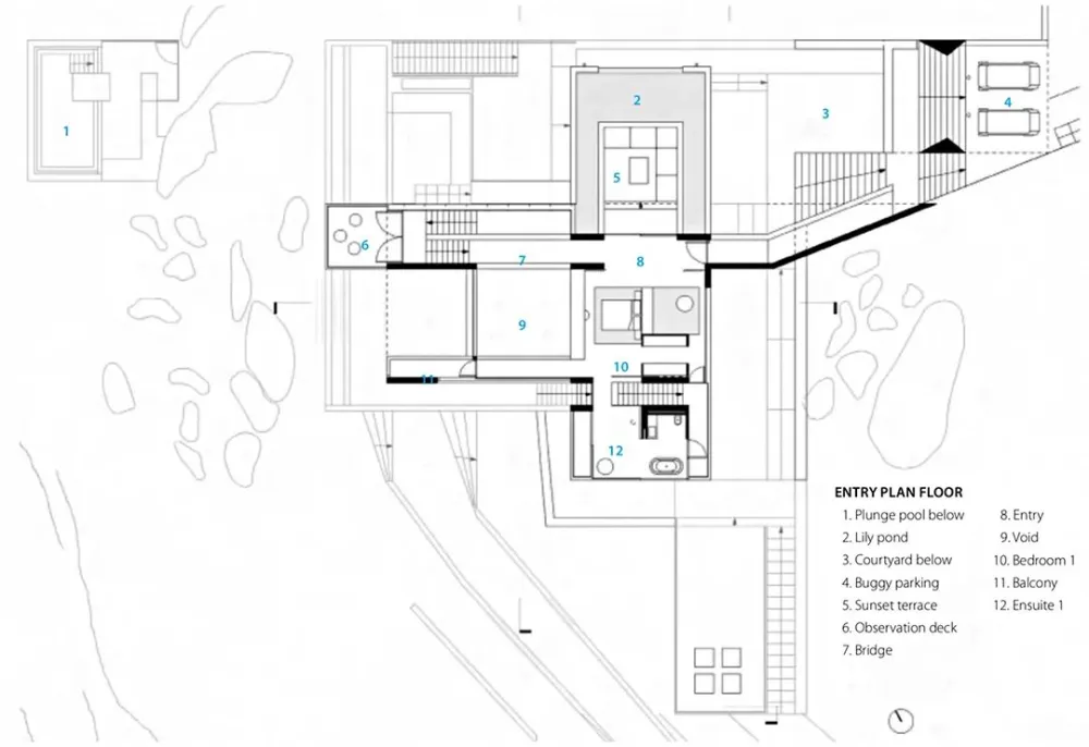 超酷的混凝土海景奢华别墅,深邃于空,容纳万境