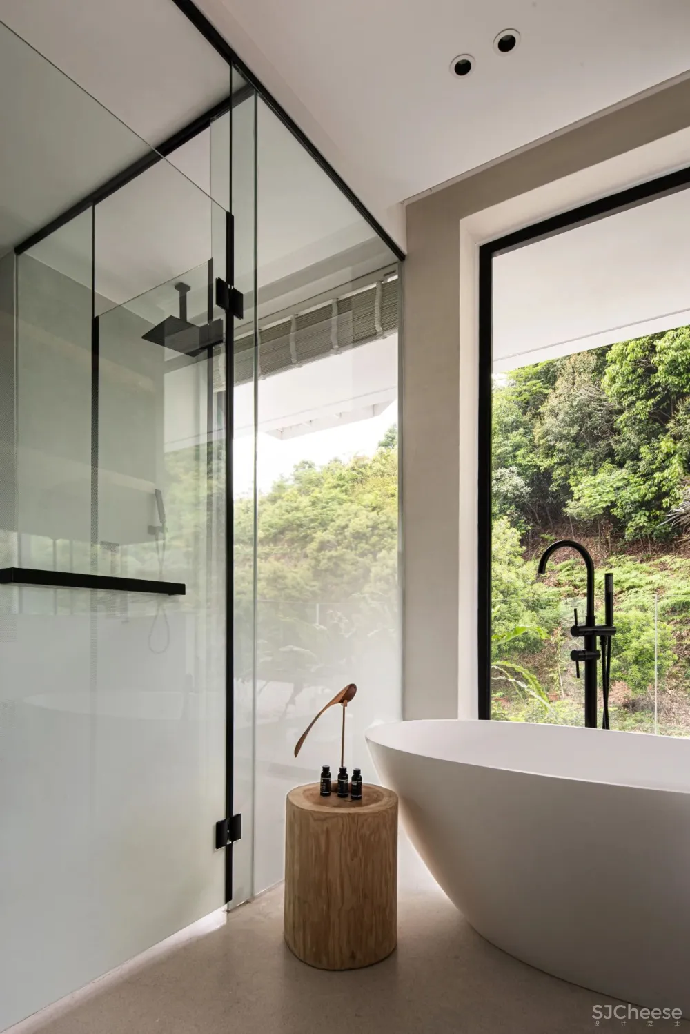 杉树林里的极美民宿