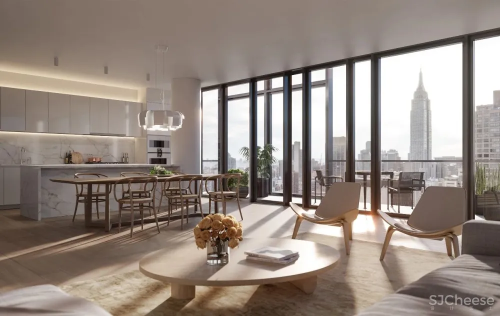 Richard Meier 设计的公寓楼,极简主义精装够低调、也够奢华!