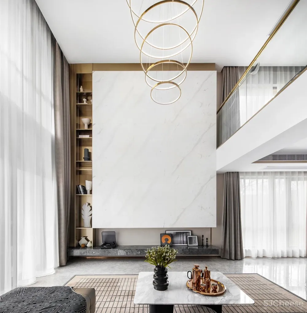 安想设计:156m² 现代雅致别墅,简约细腻