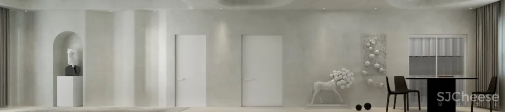 极简空灵·可以去触摸的空间 丨 崇德公馆样板房设计