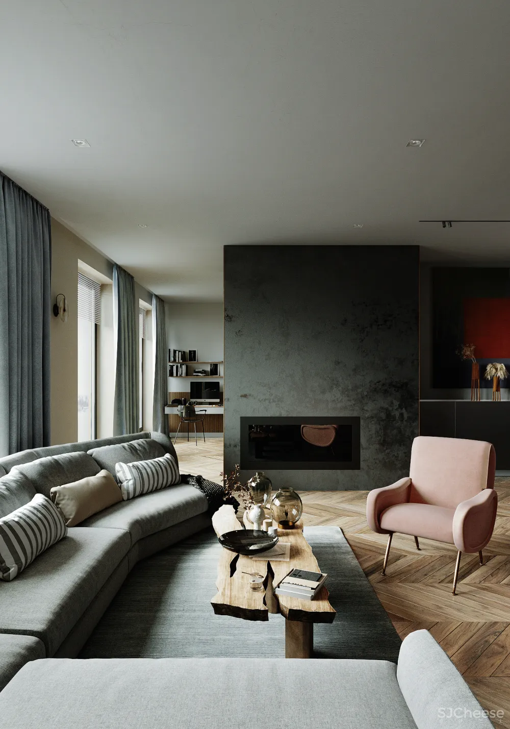 125㎡巴黎住宅，复古又简约的质感！